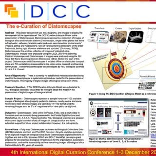 The e-Curation of Diatomscapes