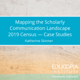 Mapping the Scholarly Communications Landscape 2019 Census - Case Studies. Logo for Educopia Institute